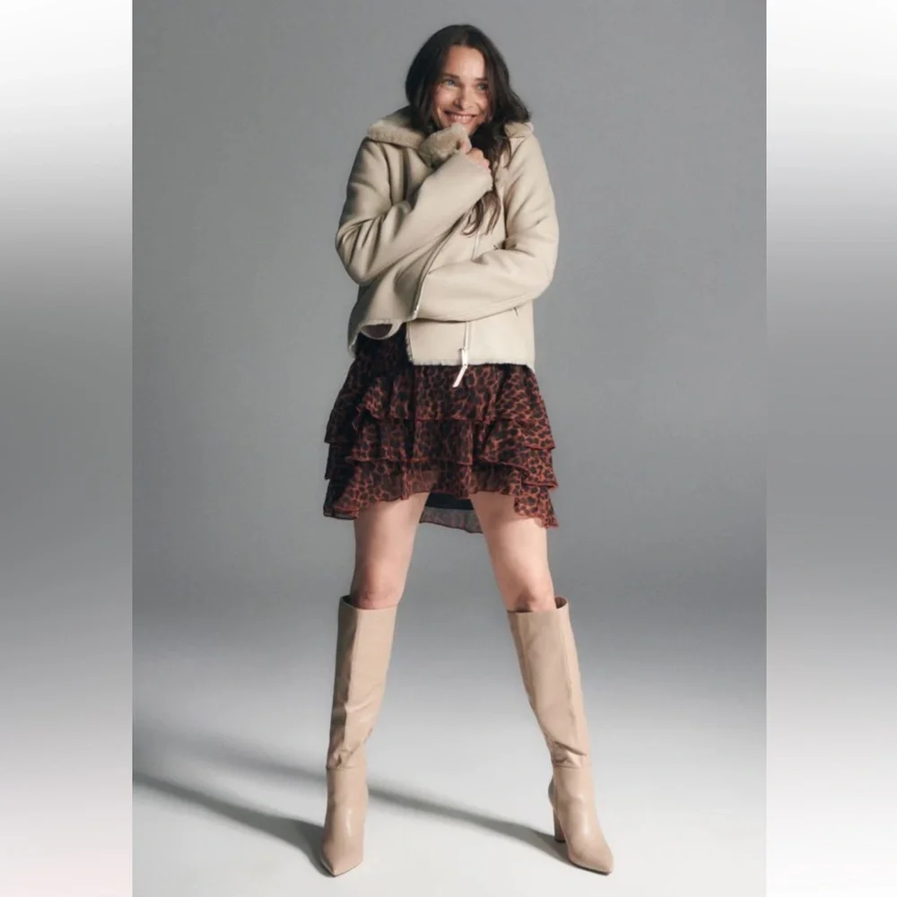 Faux leather jacket with fur - Picture 2 of 6